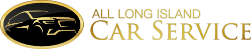 Image of logo for All Long Island Car Service. The emblem is a SUV in gold.